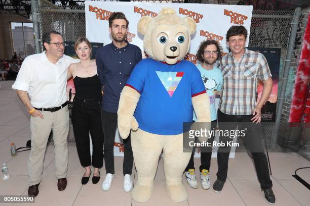 Michael Barker of Sony Pictures Classics, Kate Lyn Sheil, Dave McCary, Brigsby Bear, Kyle Mooney and Dan Nuxoll of Rooftop Films attend a sneak...