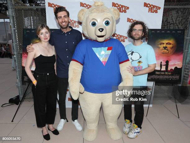 Kate Lyn Sheil, Dave McCary, Brigsby Bear and Kyle Mooney ttend a sneak preview of Sony Pictures Classics' BRIGSBY BEAR, presented by Rooftop Films,...