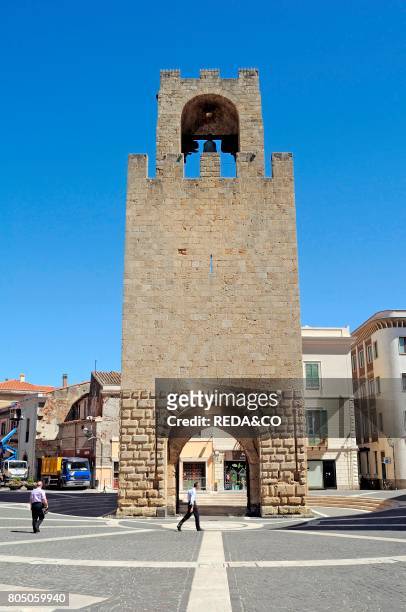 Mariano tower. Oristano. Sardinia. Italy. Europe.