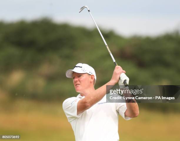 Australia's Daniel Gaunt during the third round of the Open Championship 2009 at Turnberry Golf Club, Ayrshire.
