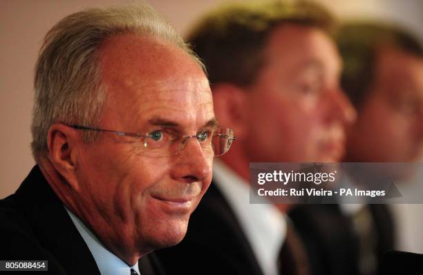 Sven Goran Eriksson appointed director of football at Notts County looks on during the press conference at Meadow Lane, Nottingham.