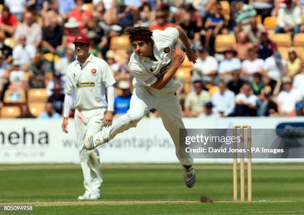 Northampton's Jack Brooks in action during the tour match at the County Ground, Northampton.