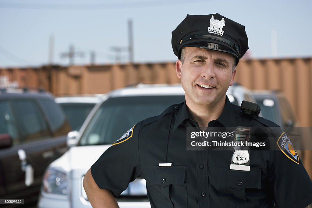 Smiling Cop Smiling Police Officer High-Res Stock Photo - Getty Images