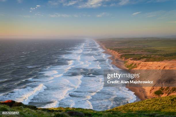 surf, point reyes beach - point-reyes-national-seashore stock pictures, royalty-free photos & images