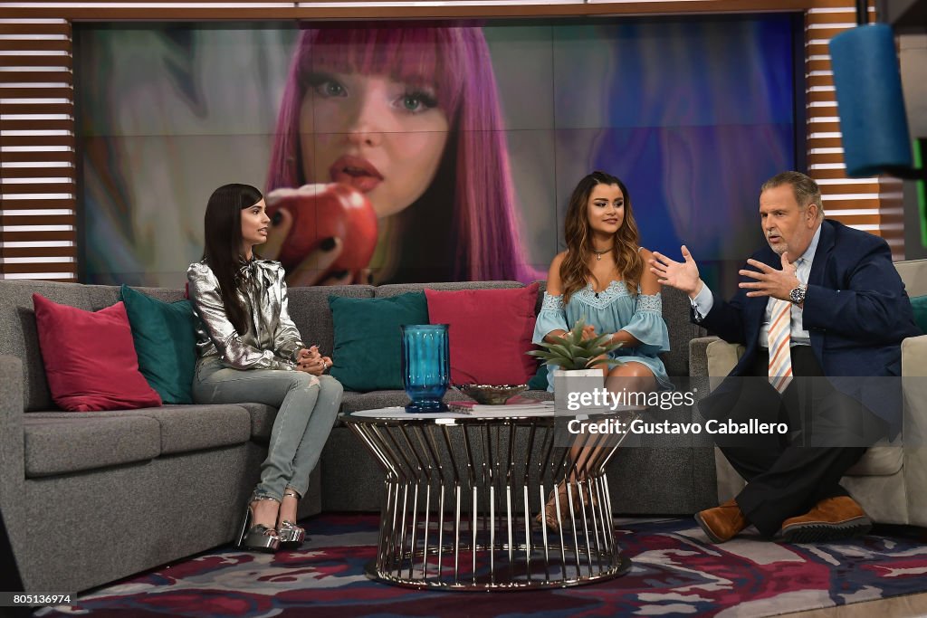 Celebrities Visit Univision's "El Gordo Y La Flaca"