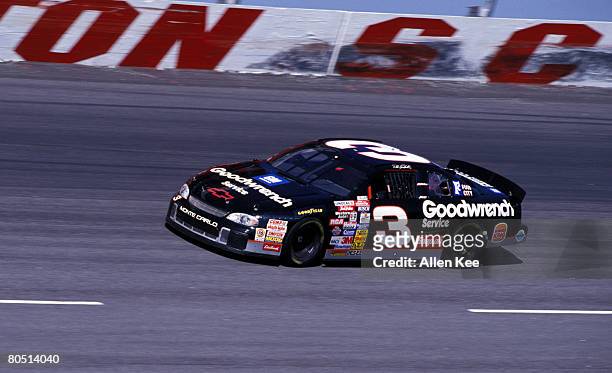 Dale Earnhard Sr, driver of the Chevy GM Goodwrench Monte Carlo, races around the track circa 1990's at the Darlington Speedway in Darlington, South...