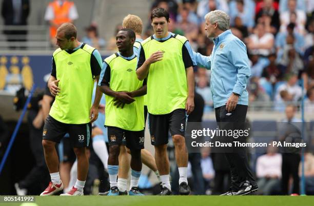 Manchester City's Gareth Barry during the training session at The City of Manchester Stadium, Manchester.