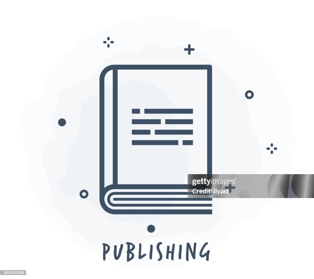 Publishing Line Icon