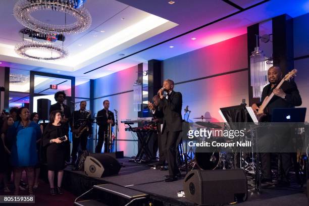 Jesse Campbell performs during Bishop T.D. Jakes' surprise 60th birthday celebration at The Joule Hotel on June 30, 2017 in Dallas, Texas.