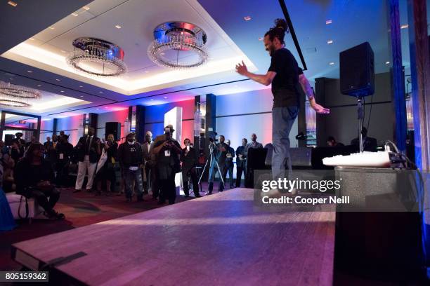 Savion Glover performs during Bishop T.D. Jakes' surprise 60th birthday celebration at The Joule Hotel on June 30, 2017 in Dallas, Texas.