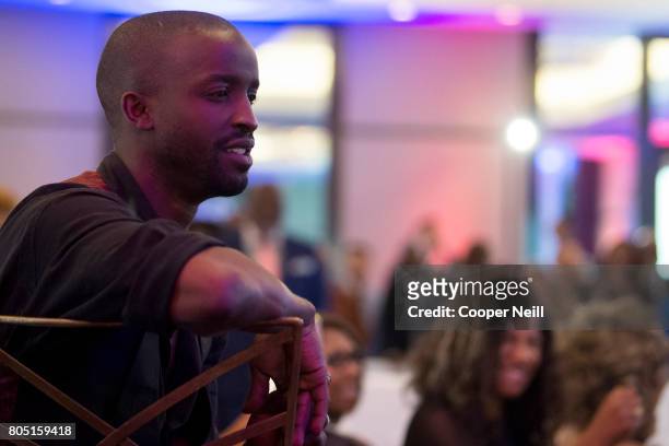 Elijah Kelley looks on during Bishop T.D. Jakes' surprise 60th birthday celebration at The Joule Hotel on June 30, 2017 in Dallas, Texas.