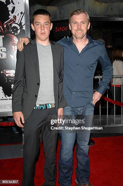 Actor Rick Schroder and son Holden attend the premiere of Fox Searchlight's "Street Kings" at Grauman's Chinese Theater on April 3, 2008 in...