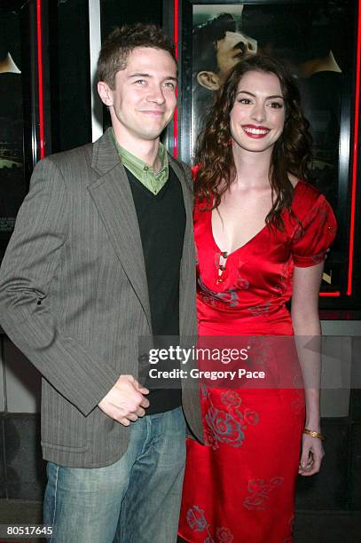 Topher Grace and Anne Hathaway