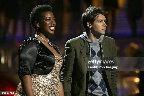 Keiba Burrell, daughter of rapper MC Hamme and host Ryan Devlin during the live taping of the premiere episode of "Rock the Cradle" on April 3, 2008...