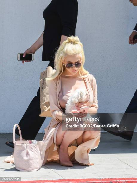 Courtney Stodden is seen on June 30, 2017 in Los Angeles, California.