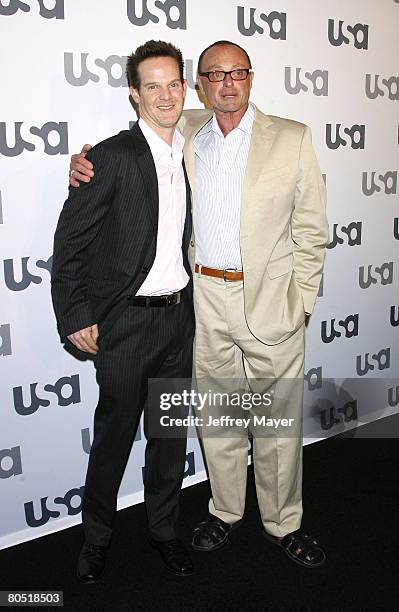 Actor Jason Gray-Stanford and actor Stanley Kamel arrives at "Characters Welcome" USA Network celebrates it's Lineup of Stars on April 3, 2008 at...