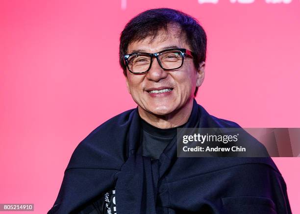 Actor & martial artist Jackie Chan attends the media Q&A session at Fairmont Pacific Rim on June 30, 2017 in Vancouver, Canada.