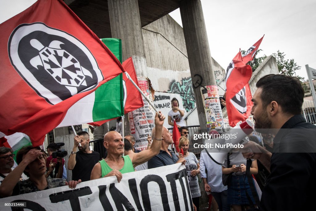 Demonstration Of Casapound In Rome