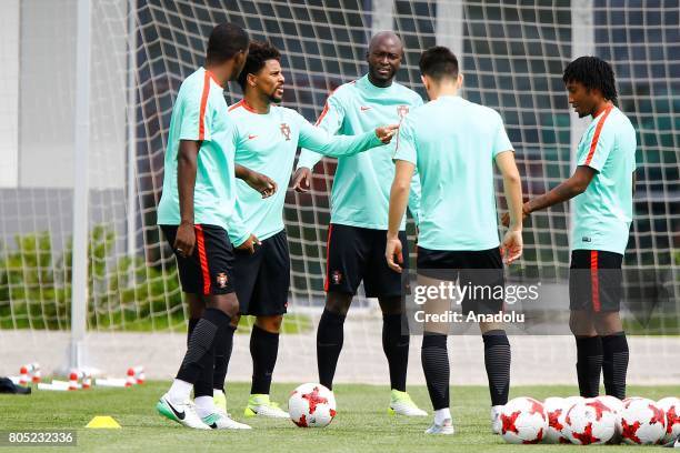 Portugal's player Eliseu attend a training session ahead of FIFA Confederations Cup 2017 in Moscow, Russia on July 01, 2017. Portugal take on Mexico...