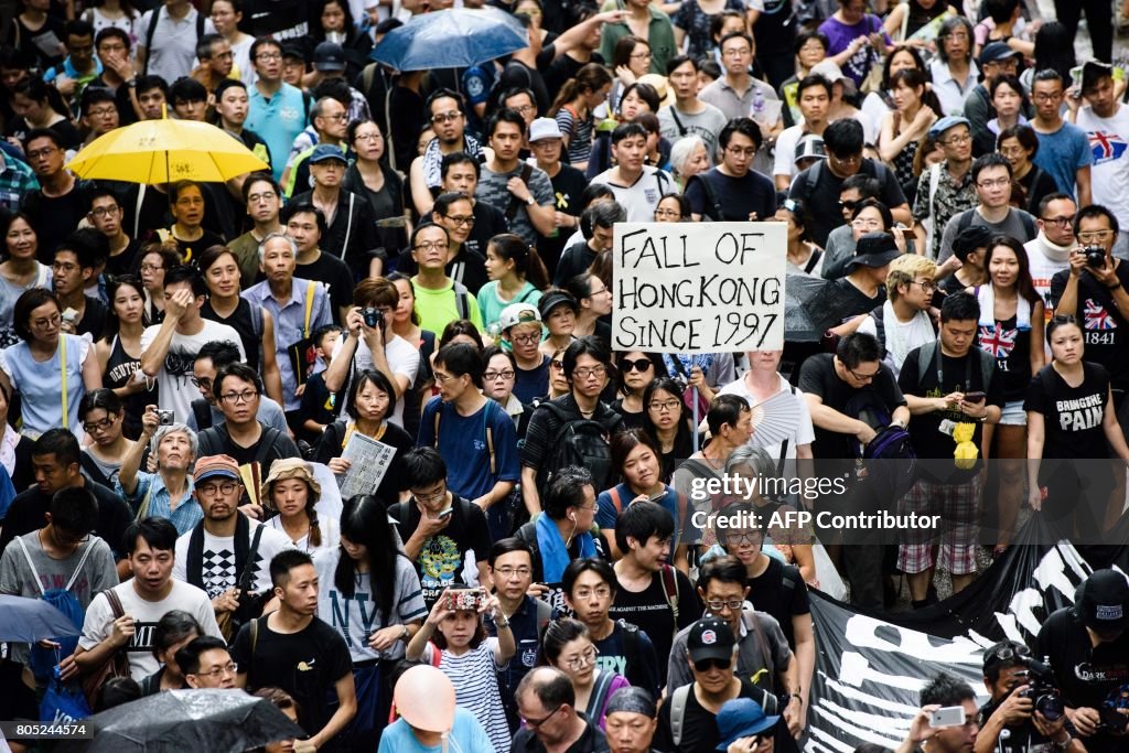 HONG KONG-CHINA-BRITAIN-POLITICS-PROTEST-XI