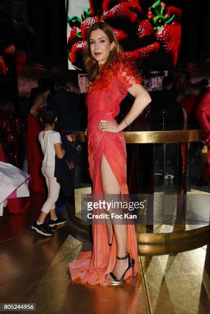 Veronique Mounier by On Aura Tout Vu attends the 'Red Defile' Auction Fashion Show Hosted by Ajila Association Association Against Women Heart...