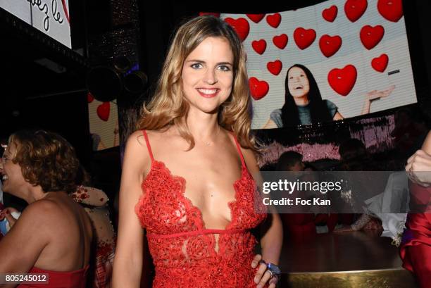 Presenter Margaux De Frouville attends the 'Red Defile' Auction Fashion Show Hosted by Ajila Association Association Against Women Heart Disease at...