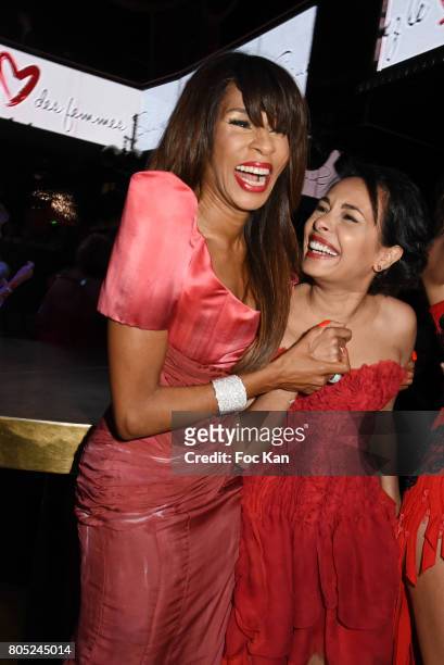Mia Frye and Saida Jawad attend the 'Red Defile' Auction Fashion Show Hosted by Ajila Association Association Against Women Heart Disease at VIP Room...