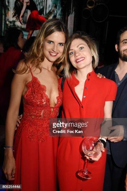 Margaux De Frouville and her guest attend the 'Red Defile' Auction Fashion Show Hosted by Ajila Association Association Against Women Heart Disease...
