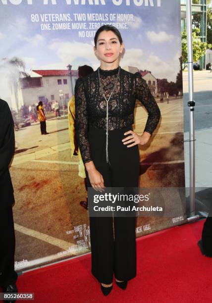 Actress Jamie Gray Hyder attends the Academy Of United States Veterans world premiere of "Not A War Story" at Samuel Goldwyn Theater on June 30, 2017...