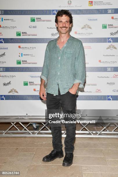 Francesco Montanari attends Nastri D'Argento 2017 Press Conference on July 1, 2017 in Taormina, Italy.