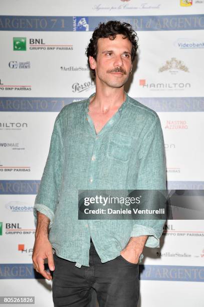 Francesco Montanari attends Nastri D'Argento 2017 Press Conference on July 1, 2017 in Taormina, Italy.