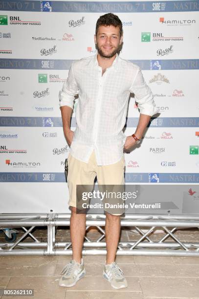 Ludovico Tersigni attends Nastri D'Argento 2017 Press Conference on July 1, 2017 in Taormina, Italy.