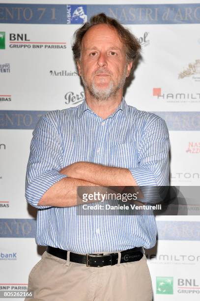 Francesco Bruni attends Nastri D'Argento 2017 Press Conference on July 1, 2017 in Taormina, Italy.