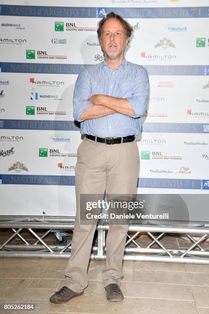 Francesco Bruni attends Nastri D'Argento 2017 Press Conference on July 1, 2017 in Taormina, Italy.