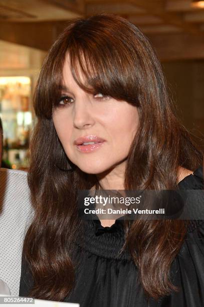 Monica Bellucci attends Nastri D'Argento 2017 Press Conference on July 1, 2017 in Taormina, Italy.