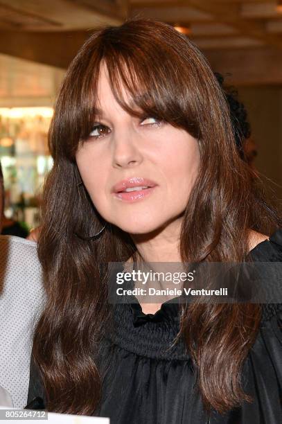 Monica Bellucci attends Nastri D'Argento 2017 Press Conference on July 1, 2017 in Taormina, Italy.