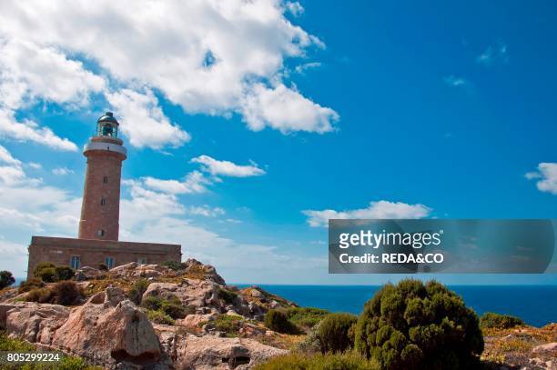 Capo Sandalo Lighthouse. Carloforte. S.Pietro's island. Sardinia. Italy.