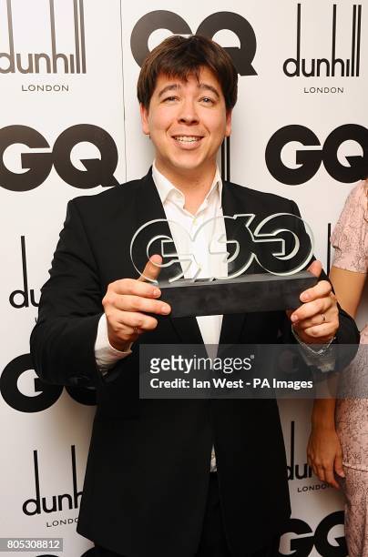 Michael McIntyre with the Comedian award at the 2009 GQ Men of the Year Awards at the Royal Opera House, Covent Garden.