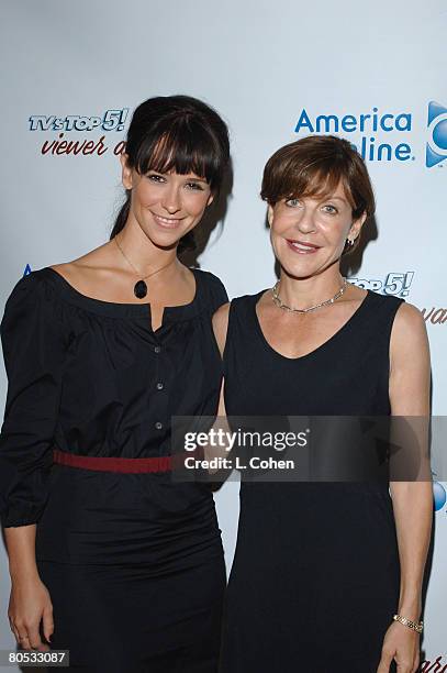 Jennifer Love Hewitt and Patricia Karpas, Vice President and General Manager of AOL Television