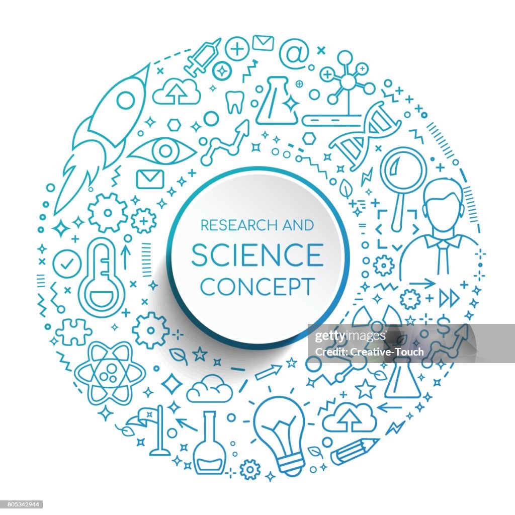 Science R Search Science And Research High-Res Vector Graphic - Getty Images