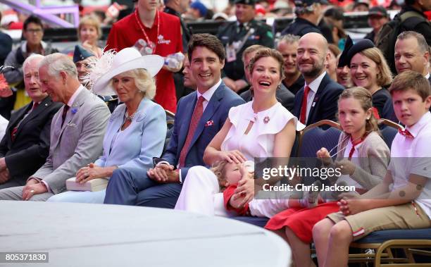 Camilla, Duchess of Cornwall and Prince Charles, Prince of Wales, Camilla, Duchess of Cornwall, Sophie Grégoire Trudeau, Justin Trudeau, Hadrien...