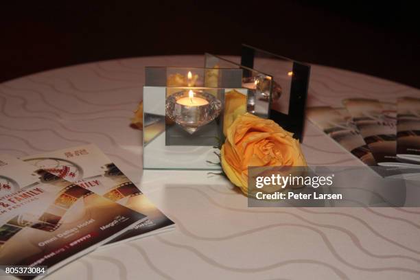 View of the luncheon preparaions at the MegaFest 2017 International Faith and Family Film Festival at Omni Hotel on June 30, 2017 in Dallas, Texas.