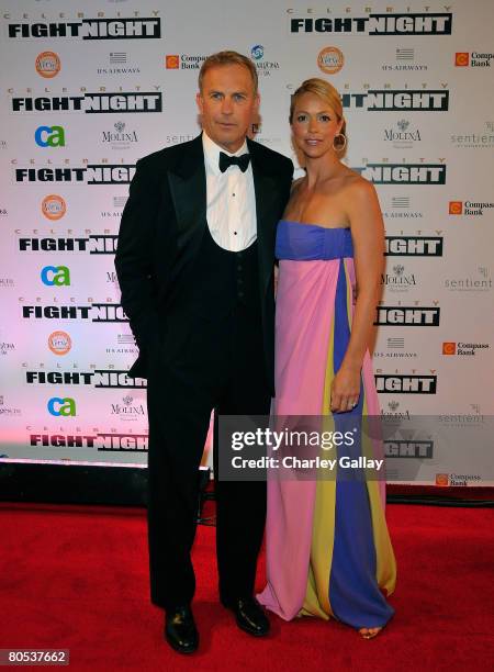 Actor Kevin Costner and and wife Christine Baumgartner arrive to Muhammad Ali's Celebrity Fight Night XIV at the JW Marriott Desert Ridge Resort &...