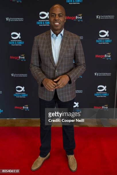 Kevin Frazier poses for a photo at the Hollywood's Millennials: International Faith & Family Film Festival Rising Stars panel during MegaFest at Omni...