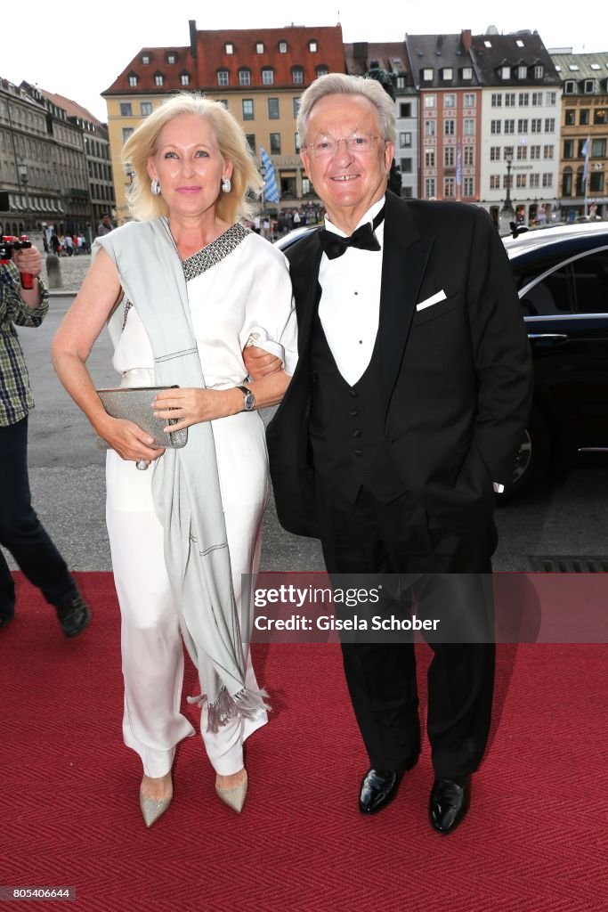 Dr. Hans Rinecker and his wife Dr. Monika Rinecker during the opening