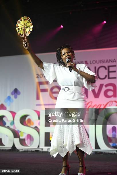 Iyanla Vanzant speaks onstage at the 2017 ESSENCE Festival presented by Coca-Cola at Ernest N. Morial Convention Center on July 1, 2017 in New...