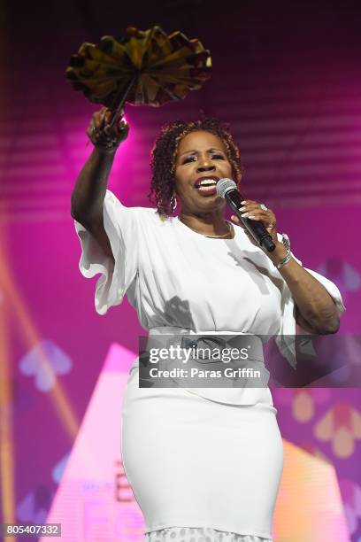 Iyanla Vanzant speaks onstage at the 2017 ESSENCE Festival presented by Coca-Cola at Ernest N. Morial Convention Center on July 1, 2017 in New...