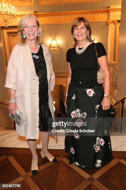Corry Mueller-Vivil and princess Ursula , Uschi of Bavaria during the opening of the opera festival and premiere of 'Die Gezeichneten' at...