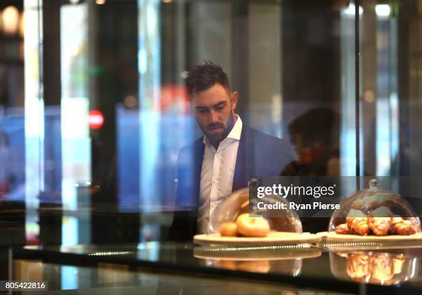 Australian cricketer Glenn Maxwell arrives for the ACA Emergency Executive meeting at the Hilton Hotel on July 2, 2017 in Sydney, Australia. More...