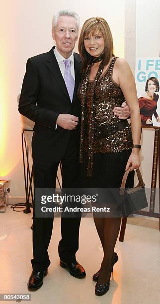 Egon F. Freiheit and his wife Maren Gilzer attend the Felix Burda award gala at Adlon Hotel on April 6, 2008 in Berlin, Germany.